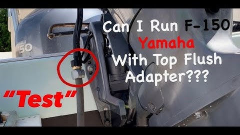 CAN I RUN YAMAHA F-150 WITH TOP FLUSH ADAPTER ????