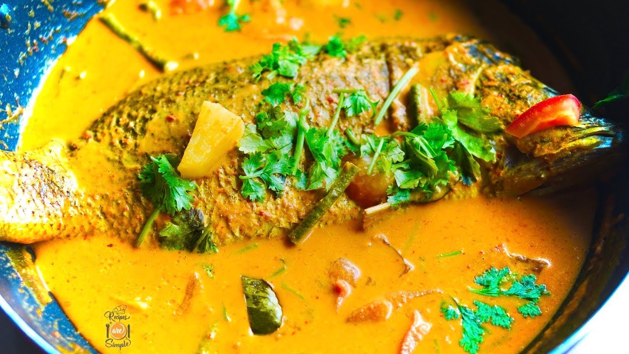 Nyonya Fish in Coconut Curry | Whole Sea bass - YouTube