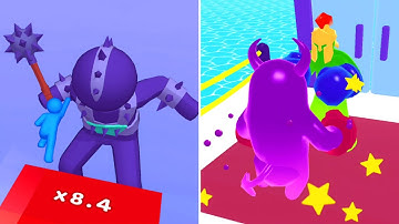 Layer Man Vs Join Blob Clash 3d 🌀👤👊🧬🧟‍♂️🥶😈 Max All Levels Android iOS Gameplay Ep 38
