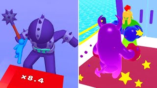 Layer Man Vs Join Blob Clash 3d 🌀👤👊🧬🧟‍♂️🥶😈 Max All Levels Android iOS Gameplay Ep 38