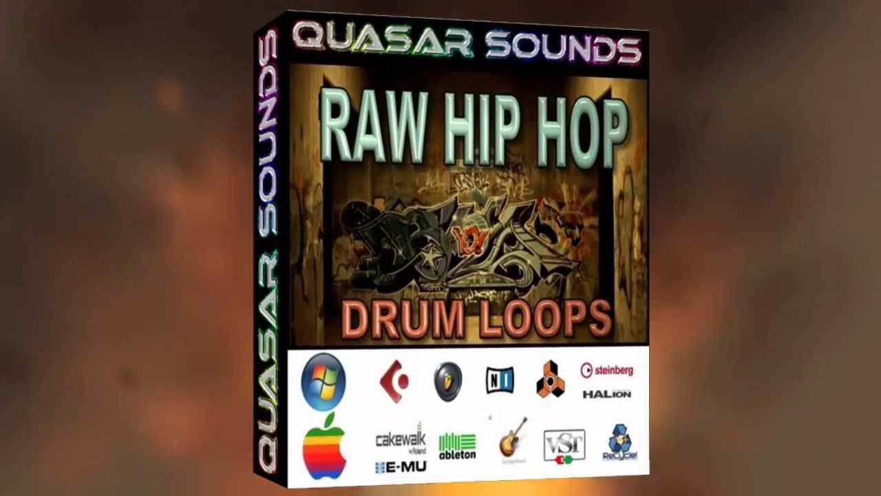 RAW HIP HOP DRUM LOOPS 80 BPM  + WAVE / MIDI +