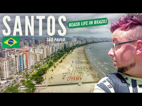 🇧🇷 SANTOS! | BRAZIL'S BEST Lesser-known BEACH City? | Coffee, PELÉ and SCOTTISH streetcars!