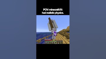 POV minecraft if it had realistic physics