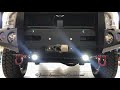 Piaa 1100p fog lights under buckstop bumper on overland camper