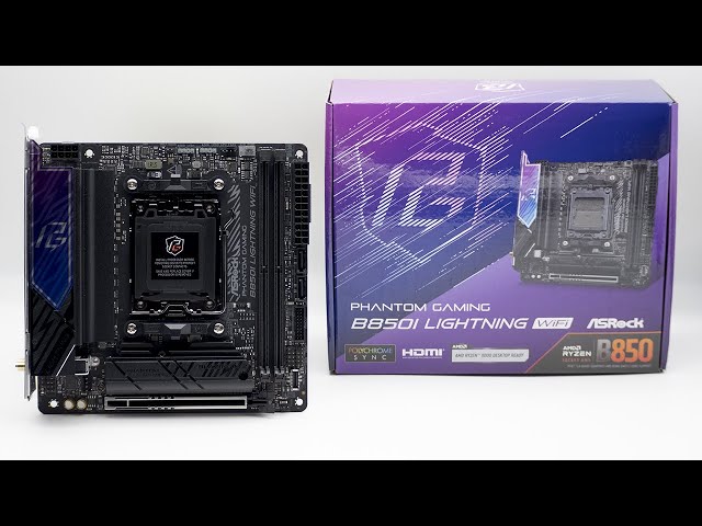 ASRock B850I LIGHTNING WiFi Unboxing | Silent ASMR - YouTube