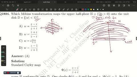 Möbius transform complex analysis con :9384683847