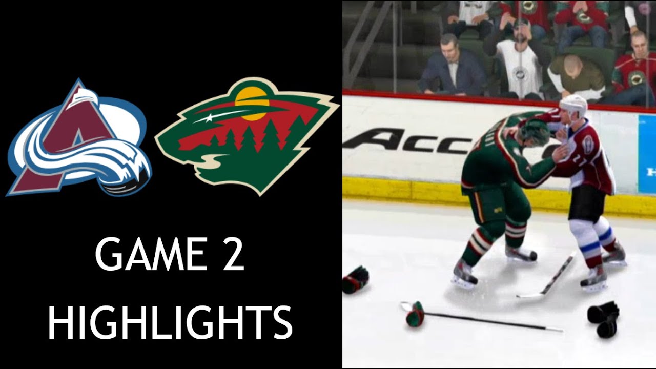 Round 1, Game 2 - Avalanche @ Wild - NHL 14 Predictions