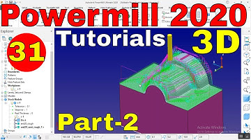 Delcam Powermill Tutorials| 3D Model Area Clearance Powermill | Model rest area clearance Powermill