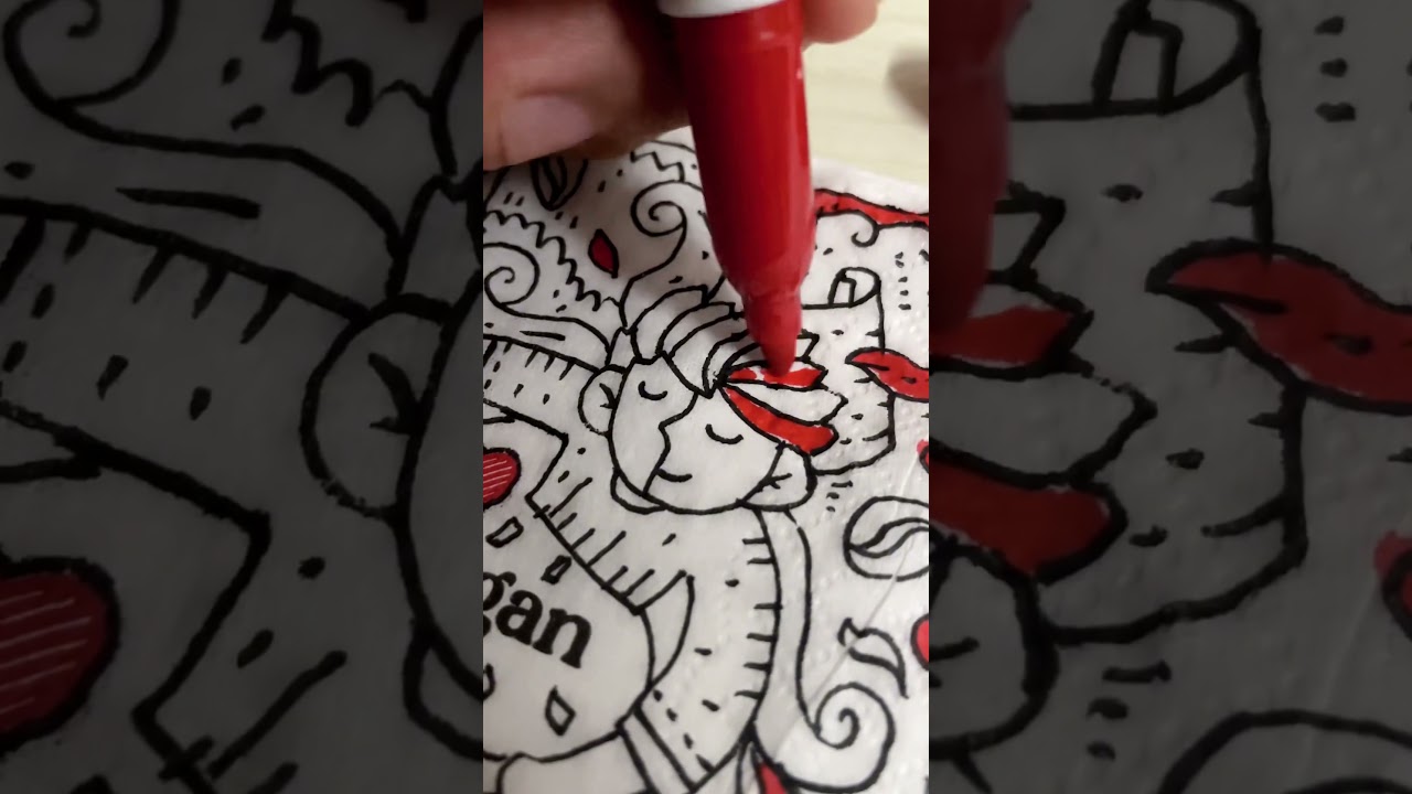 I doodled on Kenangan Coffee tissue!😊 