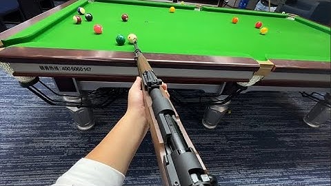 Aim and Shoot with the Billiard Rifle: Elevate Your Pool Experience!