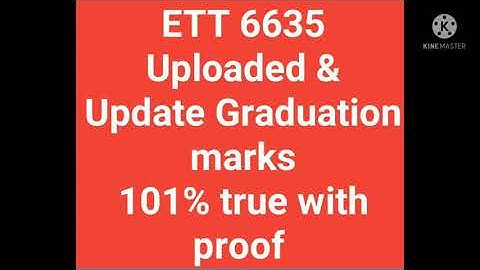 ETT6635 Upload and Update Graduation Certificate 101% true with Proof like nd share this videos
