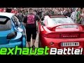Loudest Exhaust Contest ! Mitsubishi vs BMW vs Audi - Exhaust competition 2015