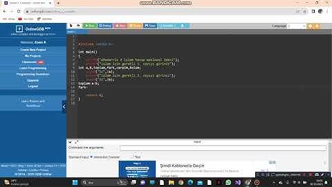 c programlama dilinde 4 işlem hesap makinesi
