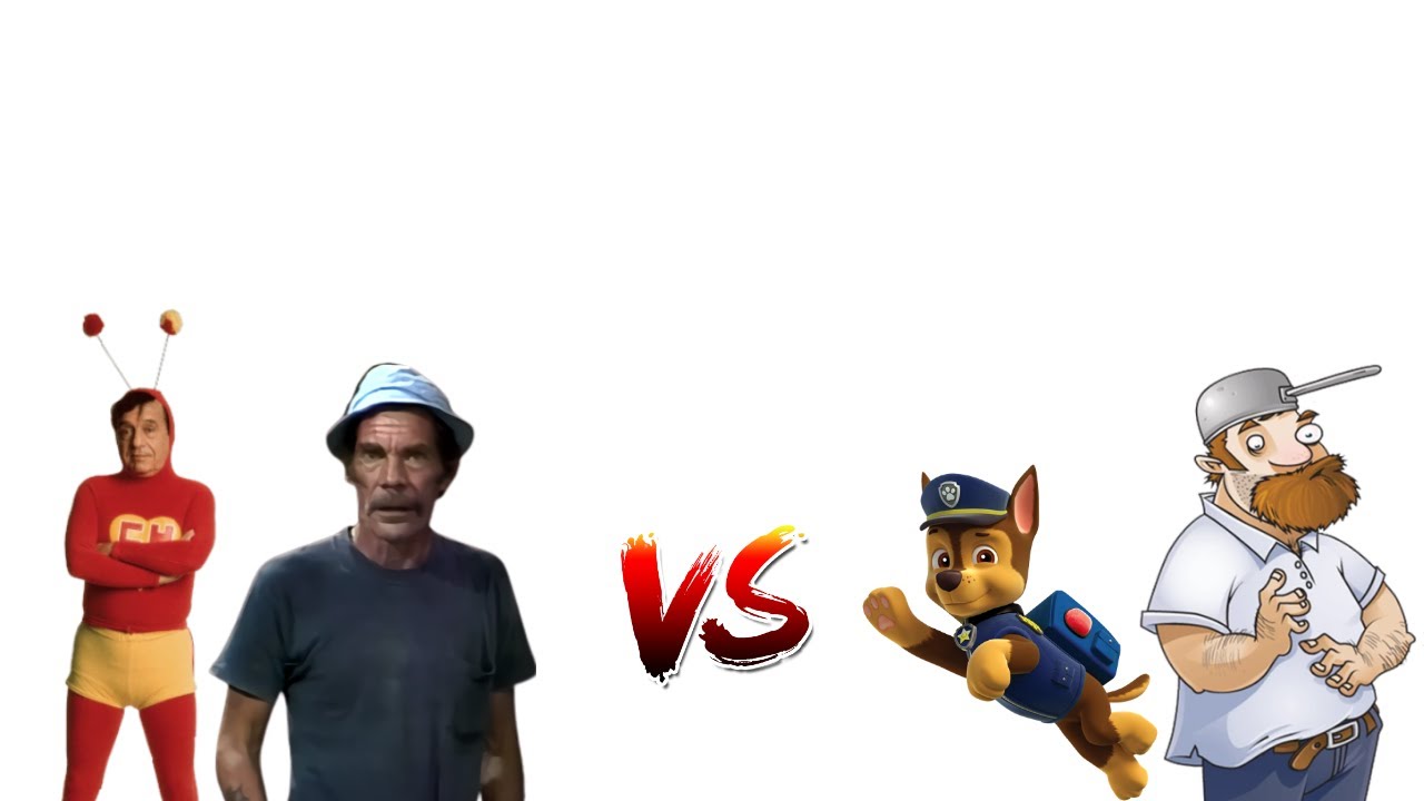super smash bros cmc v8- chapolin colorado e seu madruga vs chase e dave doidão