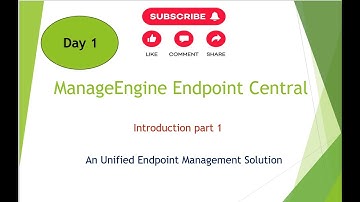ManageEngine Endpoint Central introduction part1 || Home Tab || Overview