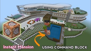 How to build a house in Minecraft using Command Block | 2024