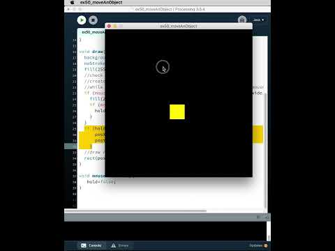 processing ex51 move an object with mouse