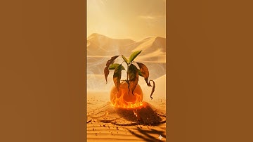 Kangaroo saved orange tree from drying by watering it😭#ai​ #tree​ #save​ #kangaroo​ #shorts #viral