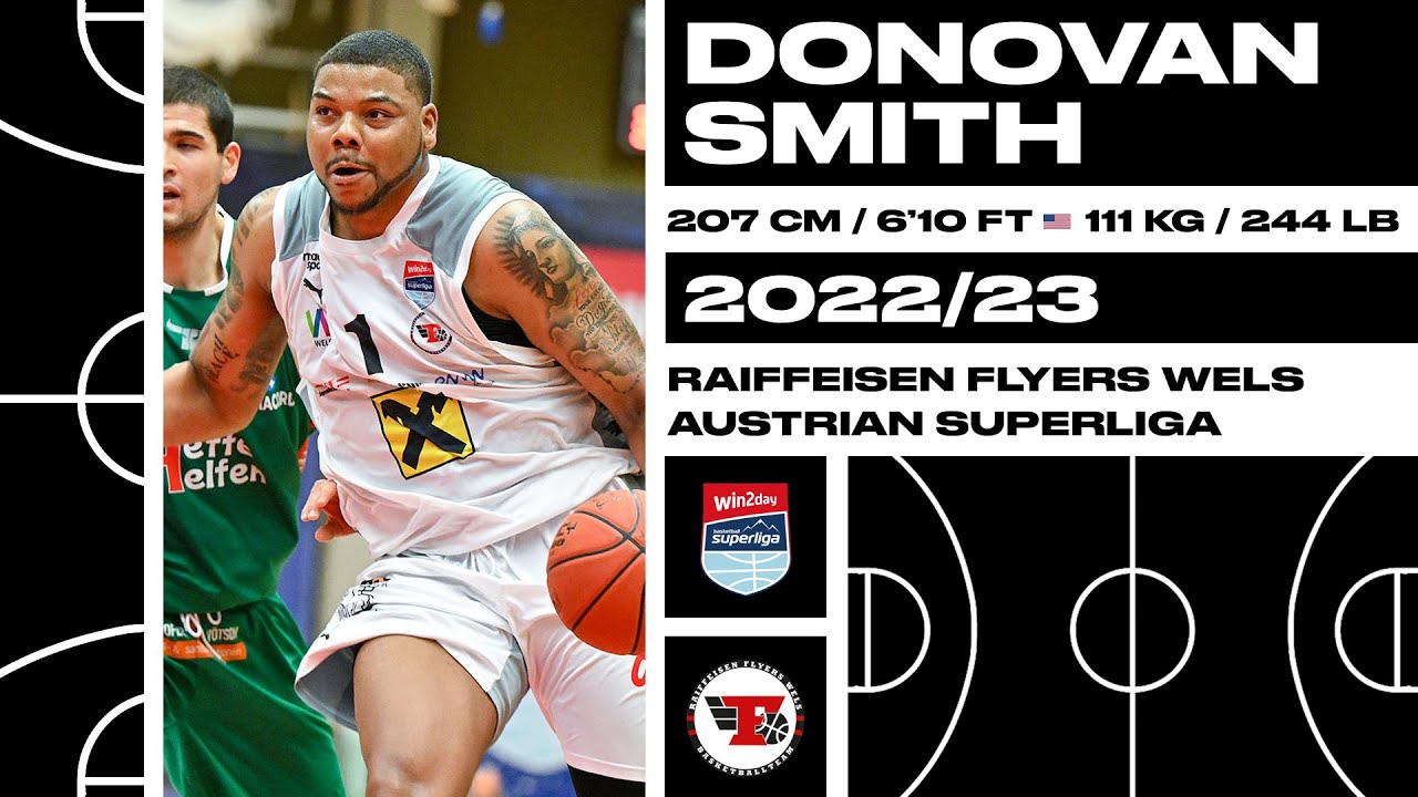 Donovan Smith #1 highlights | 2022/23 Raiffeisen Flyers Wels (Austrian Superliga)