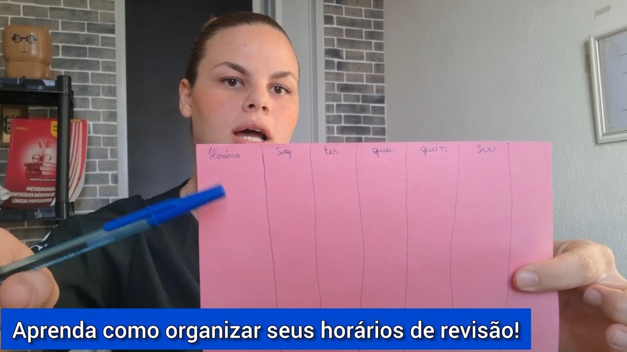Como criar um cronograma de estudos na semana de provas - YouTube