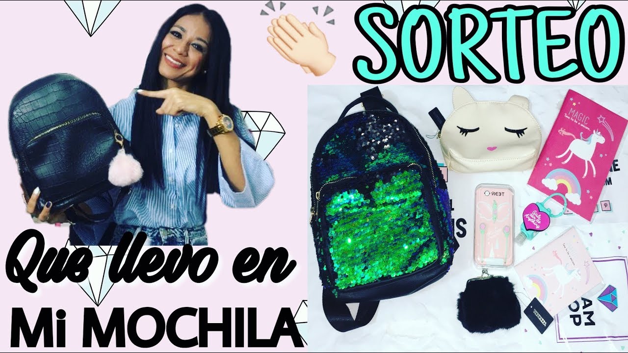 -QUE LLEVO EN MI MOCHILA- Y SORTEO Internacional 2017