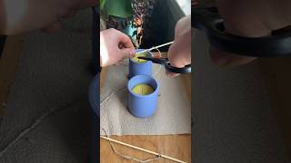 How we make candles from beeswax after harvesting honey!