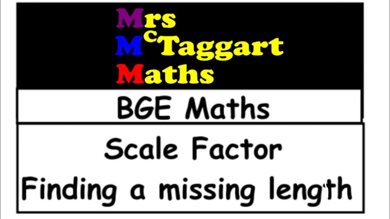 Scale factor - finding a missing side - YouTube
