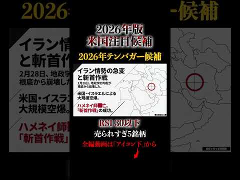 テンバガー候補 2026年 RSI30以下の"売られすぎ”AI優良米国株5銘柄を徹底解説！ソーファイ アリババ ズーム 米国株 投資