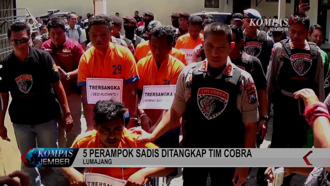 5 Kawanan Perampok Sadis Dibekuk Tim Cobra