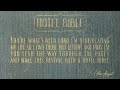 Chris August - Hotel Bible (LYRIC VIDEO)