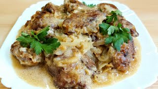 Куриная Печень с Луком в Сметанном Соусе! Это невероятно вкусно и просто!