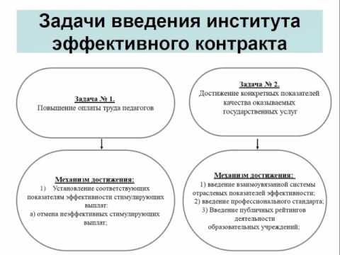 Нормативно-правовое регулирование отношений, связанных с эффективным контрактом