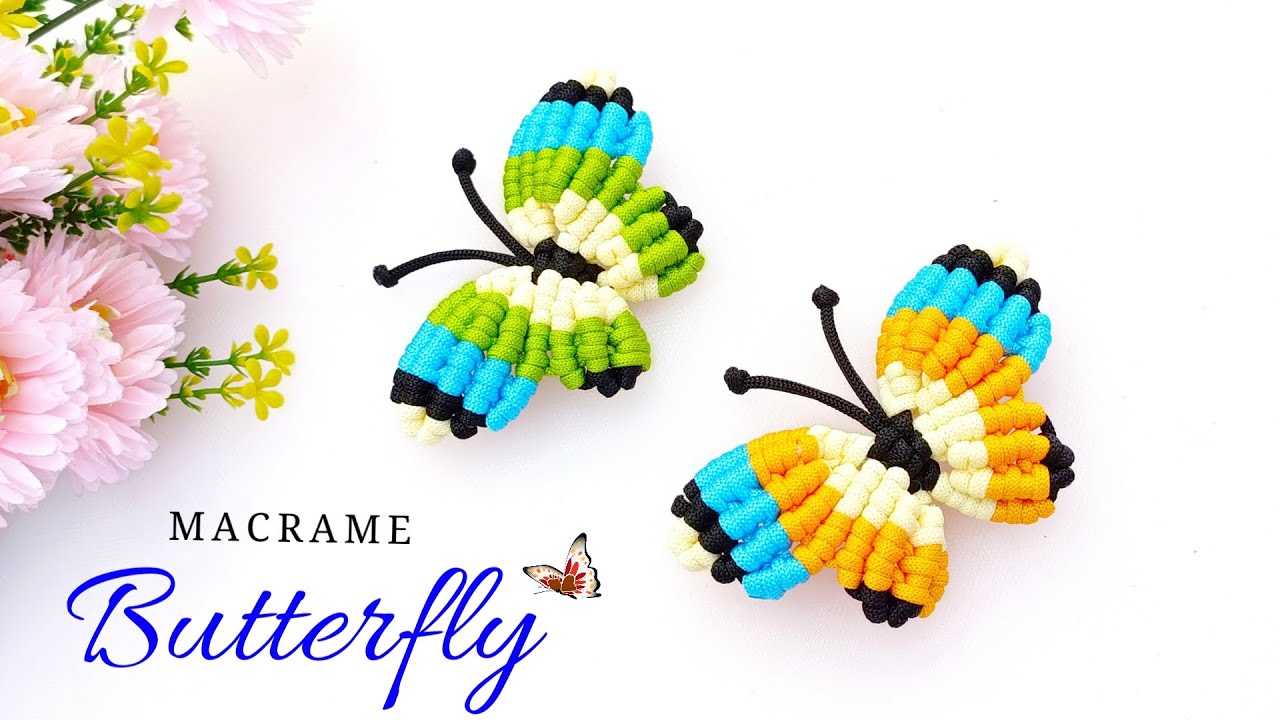 Macrame Handmade Butterfly DIY Mini Macrame Butterfly Wall Hanging