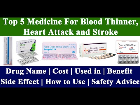 Top 5 Blood Thinner, Heart Attack and Stroke Medicine | Aspirin| Drug Comparison | Swasthya Salahkar