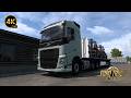 Rough Terrain Forklift Heavy Trailer Delivery | Snowy Moon V2 | ETS2 1.58