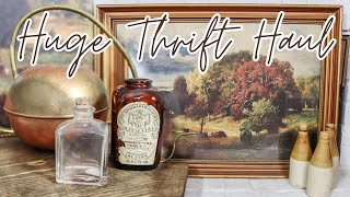 HUGE GOODWILL HOME DECOR THRIFT HAUL | Antique Farmhouse and Cottage Decor Finds!