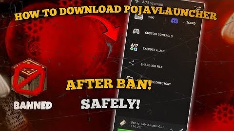 How to download pojavlauncher after ban |