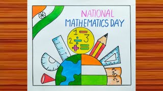 National Mathematics Day Poster Drawing / Mathematics Day Drawing / Maths Day Drawing / Math Poster