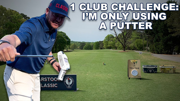 Using Only A Putter On A 350 Yard Par 4 - Riggs Vs. Chateau Elan 1st Hole