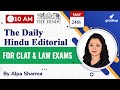 The Hindu Editorial Analysis by Alpa Sharma | 24th May Hindu Analysis | CLAT 2022 | Gradeup