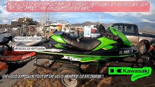 [TUTO] Entretien jet ski KAWASAKI STX 15F (rincage, lavage, graissage) après navigation en mer