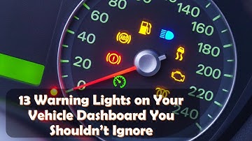 Warning Lights on Your Vehicle