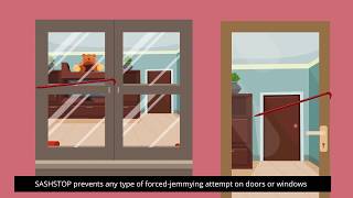 SASHSTOP Sash Jammer Externally Operated Additional Security French Doors Product