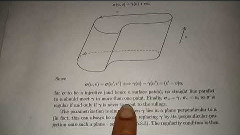 Ruled surfaces third semester MSc Multivariable