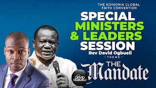 SPECIAL MINISTERS & LEADERS SERVICE (GENERAL ASSEMBLY WITH KOINONIA) WITH REV DAVID OGBUELI
