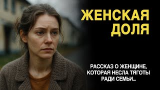 «ЖЕНСКАЯ ДОЛЯ». Рассказ о жене, которая несла тяготы ради семьи.