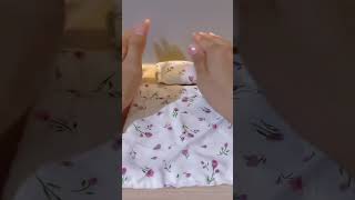 How to make doll's pillow and blanket #diy #craft #dollhouse #miniature #rumahboneka