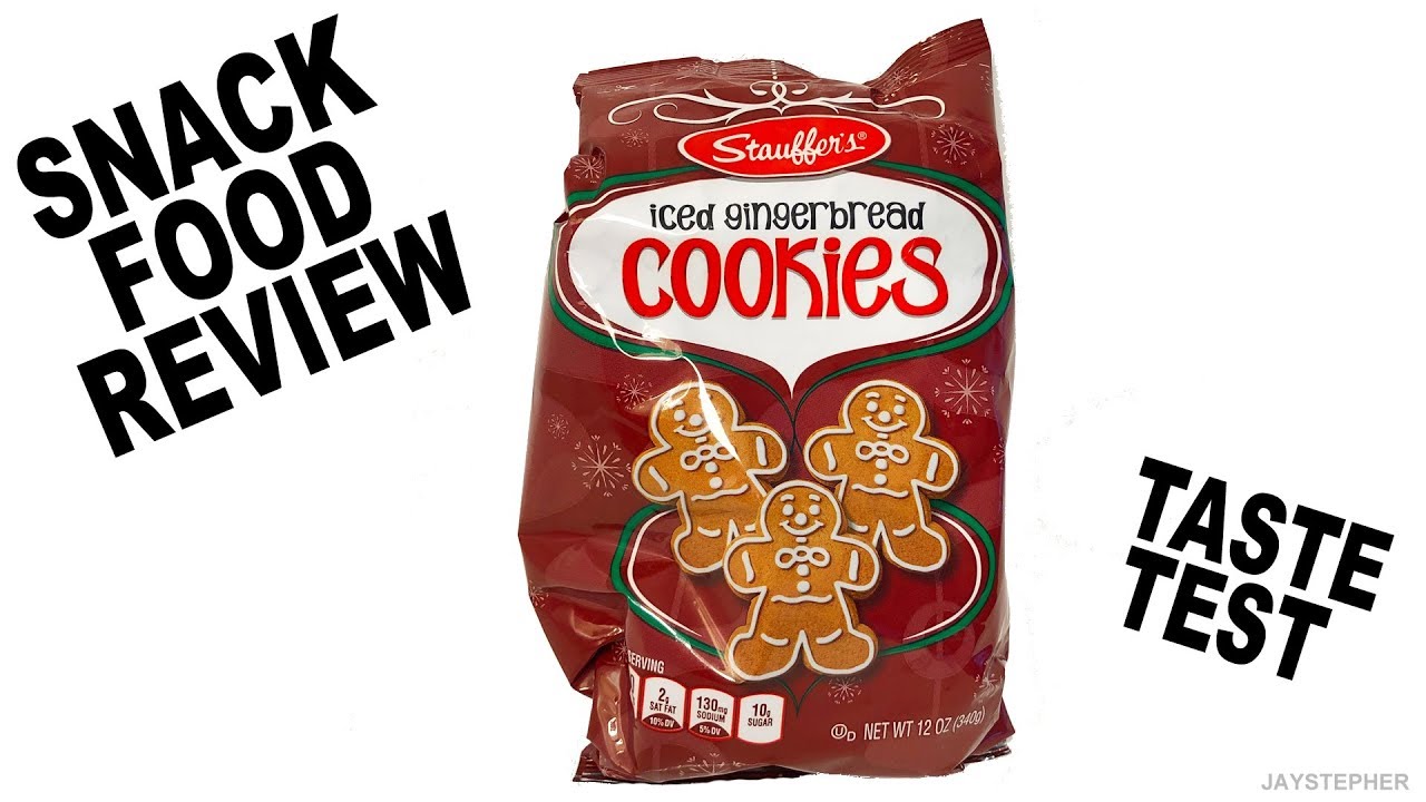 Snack Food Review Stauffer's Iced Gingerbread Cookies Taste Test