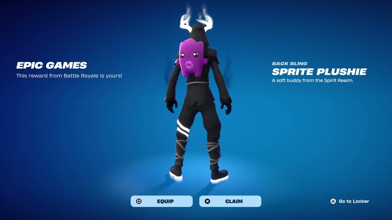 I got the SPRITE PLUSHIE In Fortnite C6S4