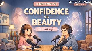 English Podcast for Easy English Conversation | Confidence vs Beauty in Real Life | Learn English